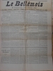 BELLEME (61) - Journal " Le Bellêmois ",  journal du Perche, n° 5 du jeudi 18 Octobre 1889