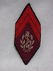 Insigne de bras service de santé - Caporal guerre d'Algérie caducée brodé laine bleue