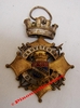 SOCIETE DES SAUVETEURS de l'AUBE - Croix à 4 bras à 3 pointes dorées surmontée d'une couronne