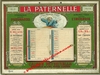CALENDRIER publicitaire 1915 de "LA PATERNELLE" 4 rue Menais, Paris