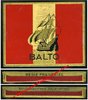 TABAC - Boite fer à cigarettes BALTO - Décor au voilier rouge, noir et or