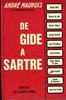 MAUROIS André - "DE GIDE à SARTRE" - Etude sur les écrivains - Librairie académique PERRIN 1965