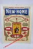 Carton de magasin à suspendre - Vers 1900 - "NOUVELLE MACHINE A COUDRE NEW-HOME"