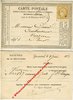 (43) - Carte postale pionnière à entête repiquée de la "SOCIETÉ des HOUILLERES de la HAUTE LOIRE"