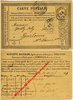 AVRICOURT / LUNEVILLE (54) - Carte postale pionnière 1877 avec entête repiquée pour avis...