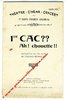 1917 - LIVRET de THEÂTRE - CINEMA - CONCERT du 1er CORPS d'ARMÉE COLONIAL - Juillet 1917 - 32 pages