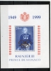 MONACO 1999 - Bloc 82 - 50 ans de règne de S.A.S. le Prince Rainier III