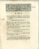 Décret loi relatif aux créancier de M. d'ARTOIS - 6 Aout 1791