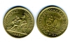 1922 - (G 421) - 50 centimes DOMARD - Rare état Fleur de coin