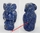 LAPIS-LAZULI - Chouette sculptée dans un seul bloc de lapis-lazuli - Dimensions : 4 x 1,5 x 1 cm