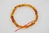 AMBRE - Bracelet forme bouton d'environ Ø 0,7 mm - de couleur orangé transparent - Longueur : 19 cm