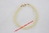 CALCITE JAUNE - Bracelet forme ronde facetées et calibrées d'environ Ø 0,6 cm - Longueur : 20 cm env
