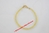 CALCITE ORANGE - Bracelet forme ronde calibrées d'environ Ø 0,4 cm - Longueur : 19 cm environ