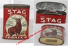 TABAC - "STAG TOBACCO" - Boite pyrogène ovale tôle sérigraphiée Tabac pour pipes - Hauteur 90 mm