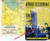 COLONIES FRANÇAISES -  carte 4 couleurs  tirage de novembre 1942 au 1/250 000 - Blondel La Rougery