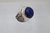 LAPIS-LAZULI - Bague jonc avec beau cabochon rond de lapis-lazuli