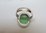 FLUORINE VERTE - bague avec un cabochon forme ovale en fluorine verte